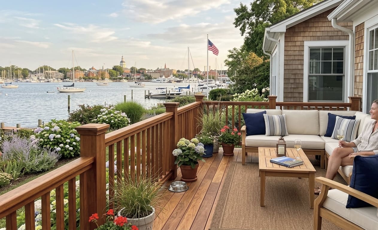 Waterfront deck project in Annapolis