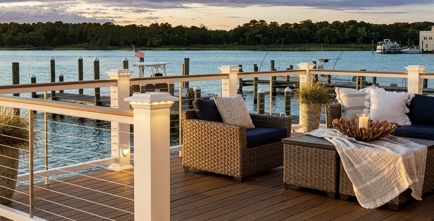Completed deck restoration with refined finishes