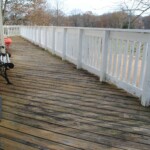 Before deck remodel (30 year old deck in Bowie, Maryland)